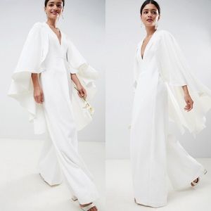 Asos Cape wedding Jumpsuit size 0